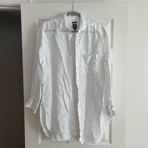 Linen Weekend Tunic Shirt GAP